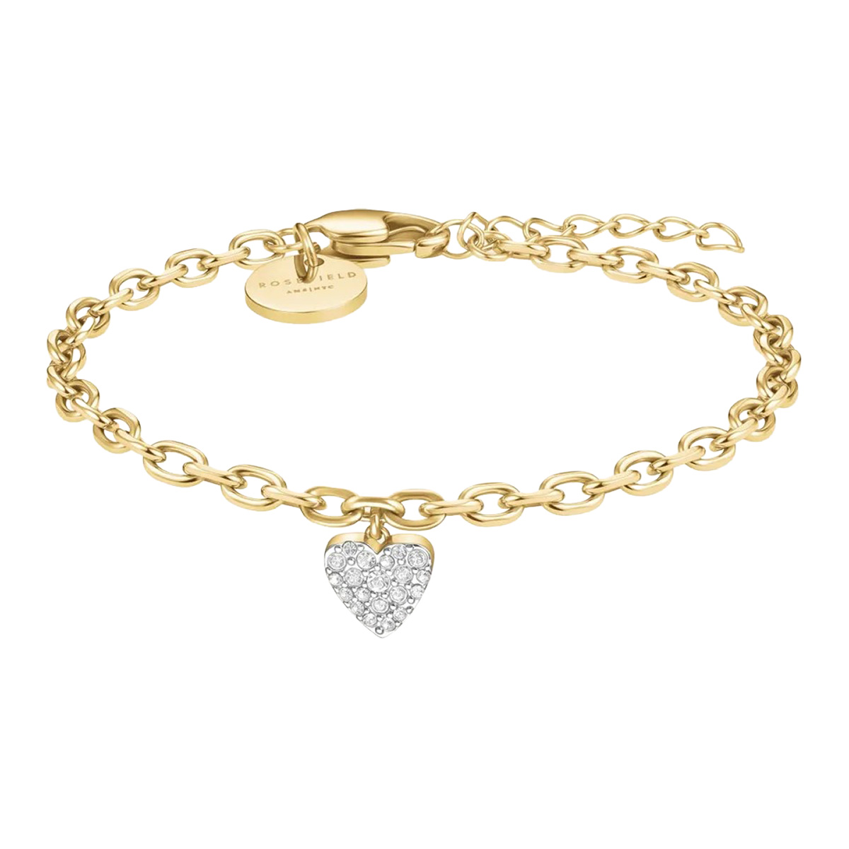 Rosefield Chunky Heart gold-plated bracelet JBCHG-J1279