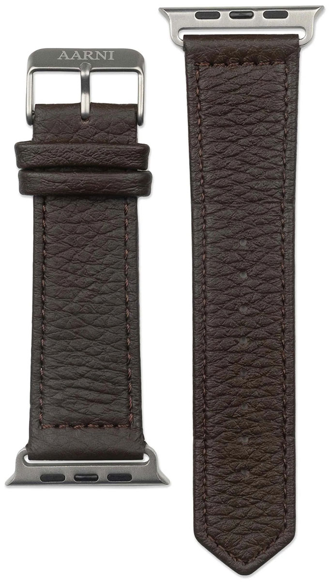 Aarni Apple Watch dark brown deerskin watch band 38/40/41 mm