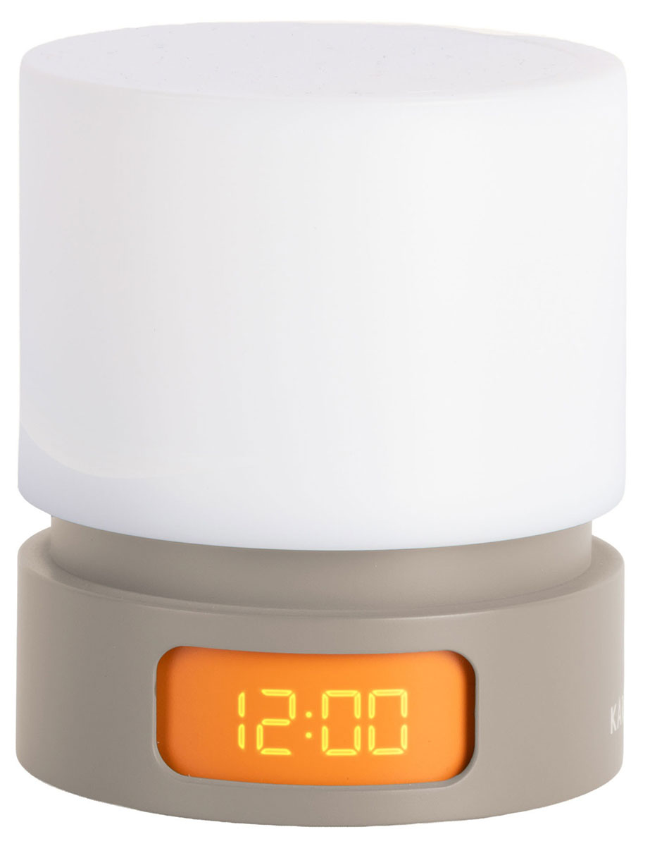 Karlsson Pillar Light LED Alarm Clock Grey KA6161WG