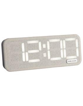 Karlsson Roanne LED Alarm Clock Off-White KA6154WH