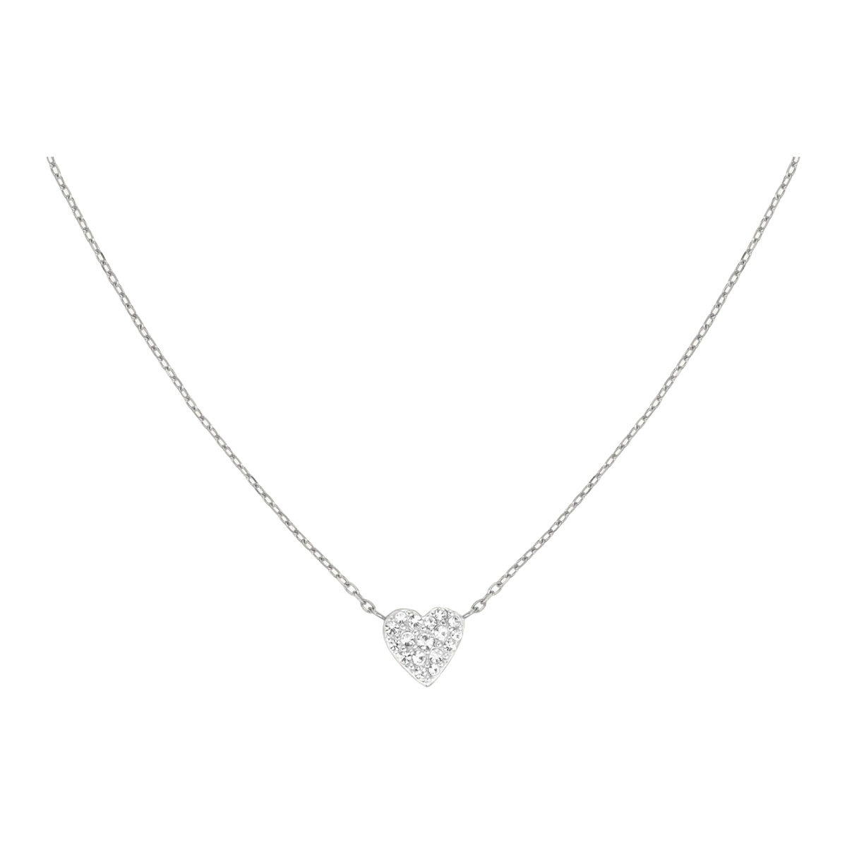 Rosefield Pave Heart necklace JNPHS-J1320