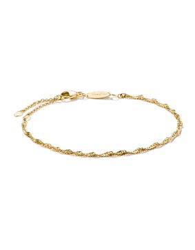 Thomas Sabo Charm gold-plated bracelet silver A2208-413-39-L19v