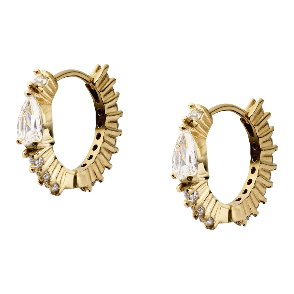 Mockberg x Leonie Hanne Juliette Gold-Plated Hoop Earrings MB2389