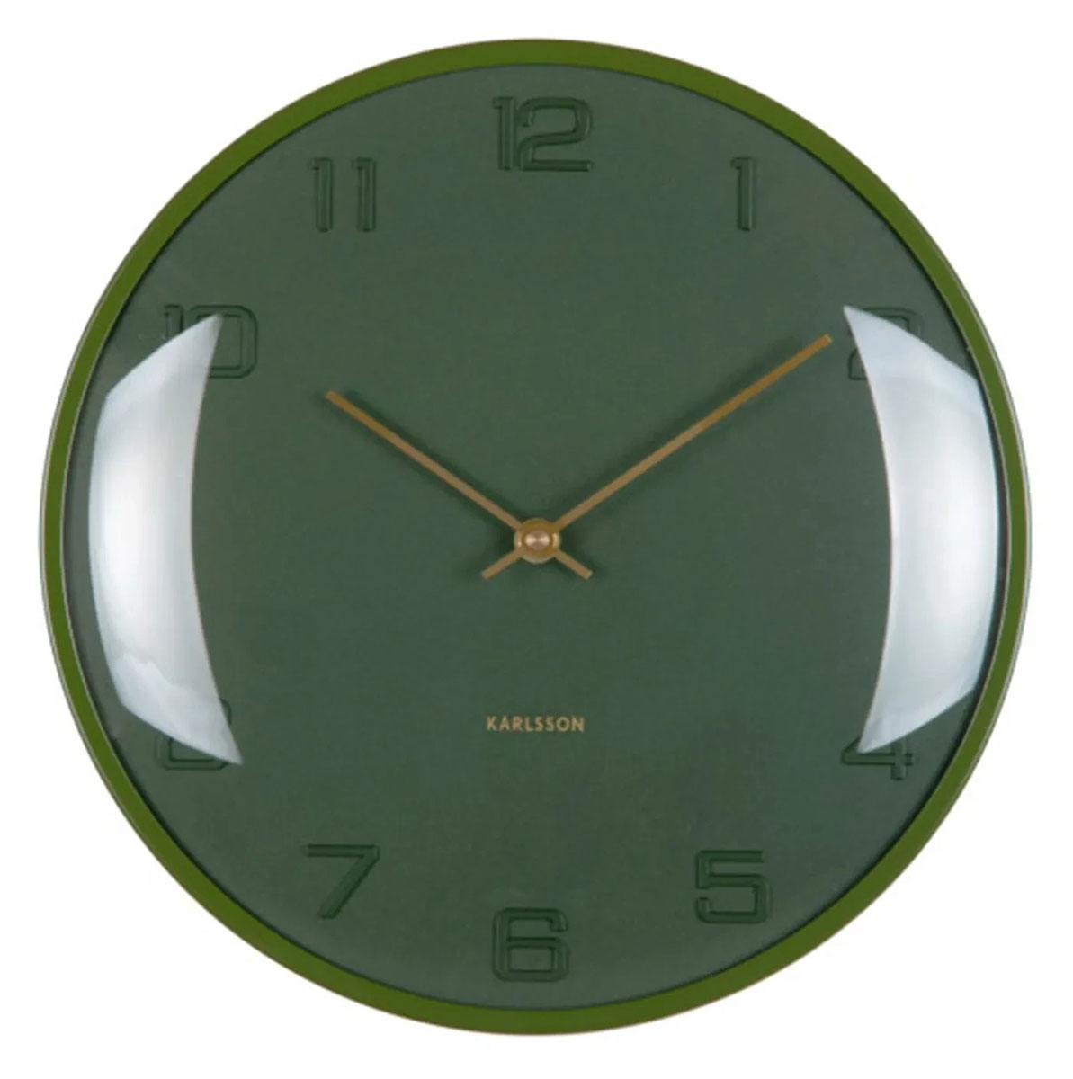 Karlsson wall clock Fuerte Dome luxury green KA6084DG