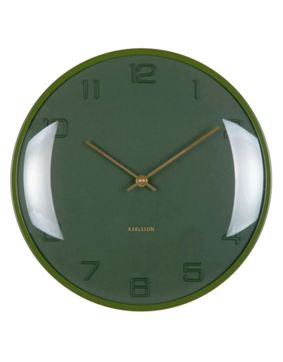 Karlsson wall clock Fuerte Dome luxury green KA6084DG