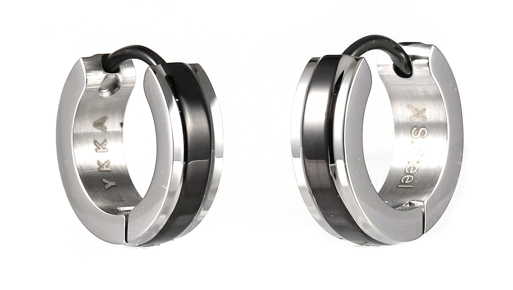 Lykka Strong two-tone 13,4 mm steel hoops 