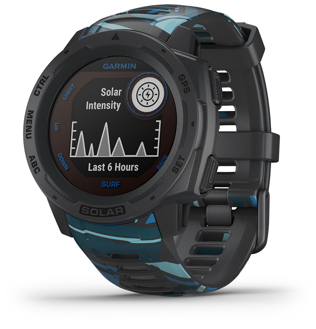 Garmin Instinct Solar Surf Pipeline Smart Watch 010-02293-07