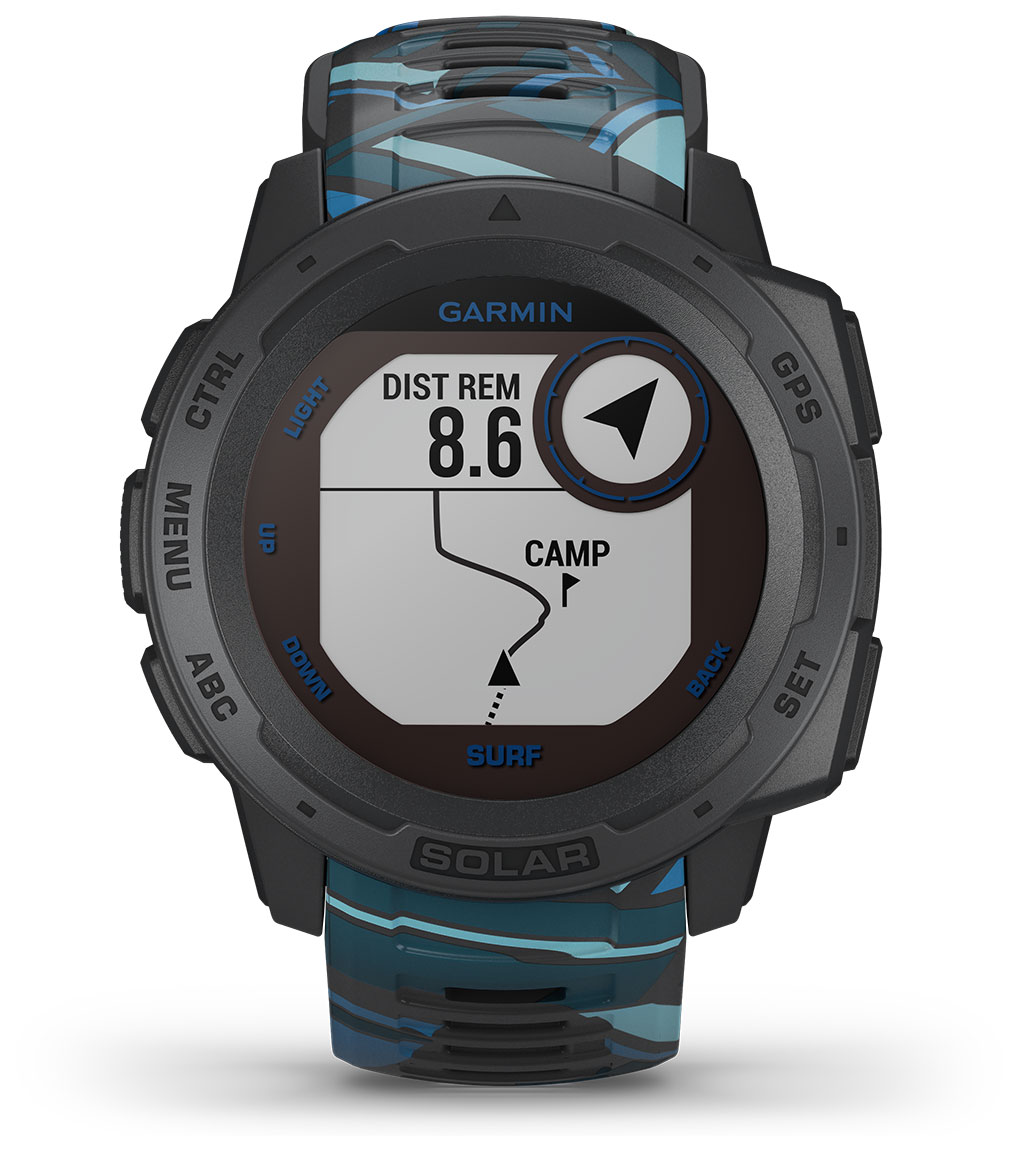 Garmin Instinct Solar Surf Pipeline Smart Watch 010-02293-07