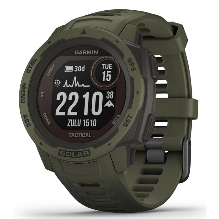 Garmin Instinct Solar Tactical Moss Smart Watch 010-02293-04