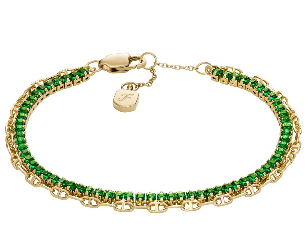 Fossil Heritage D-link Glitz bracelet JA7272710