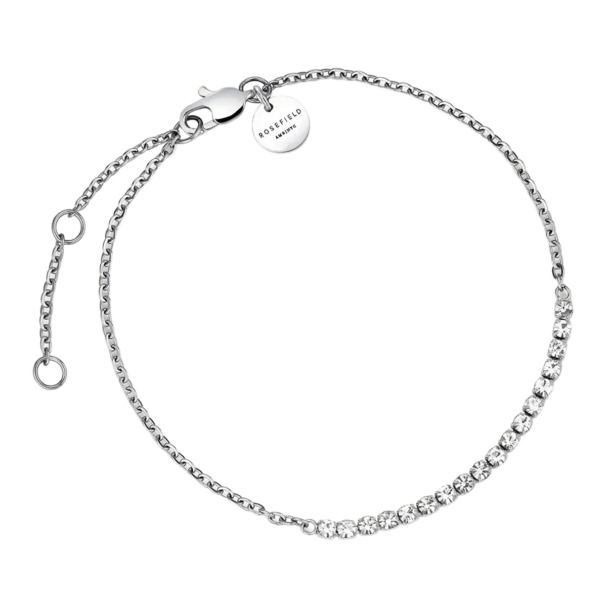 Rosefield Tennis Crystal Clear bracelet JBTCS-J910