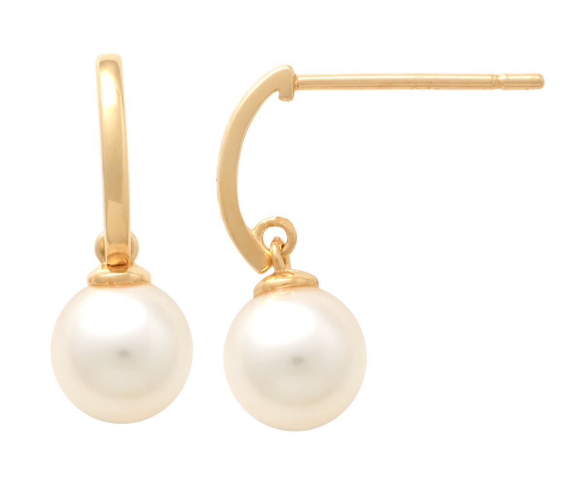 Lykka Pearls pearl gold earrings 