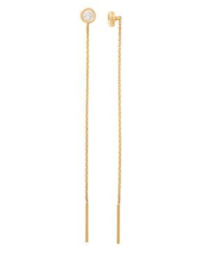 Lykken Casuals chain earrings with cz