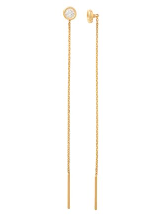 Lykka Casuals chain earrings with cz