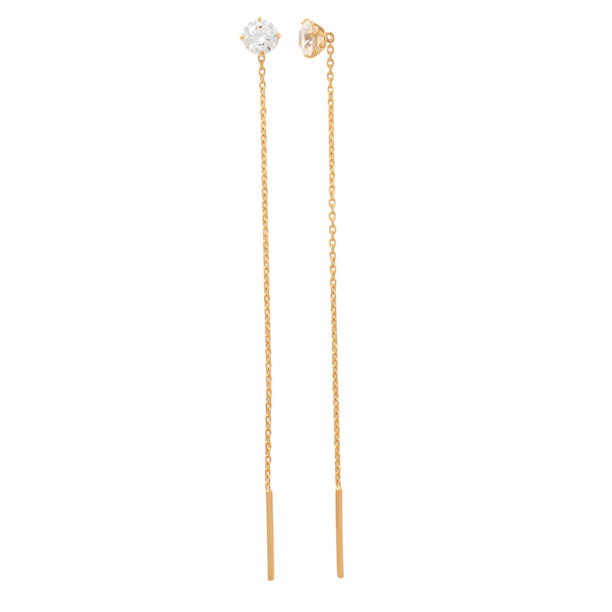Lykka Casuals chain gold earrings 50mm round
