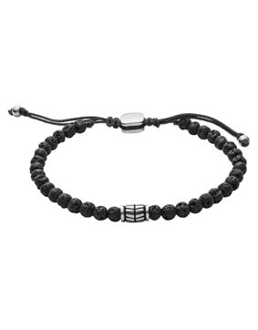 Fossil Black Semi-Precious Bracelet JF02887040