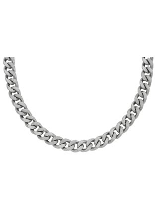 Fossil Harlow intaglio silver-colored curb necklace JF04696040