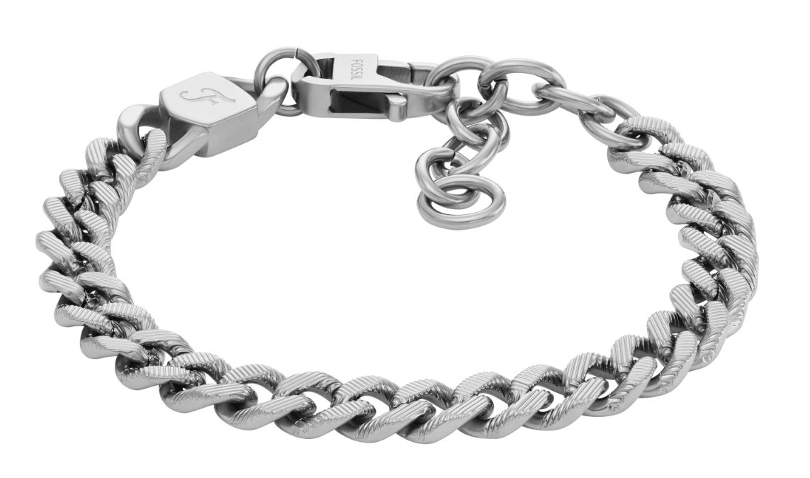 Fossil Harlow intaglio silver-colored curb bracelet JF04697040