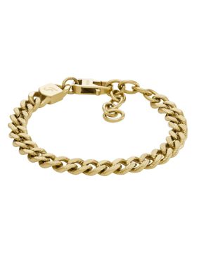 Fossil Harlow intaglio gold-colored curb bracelet JF04698710