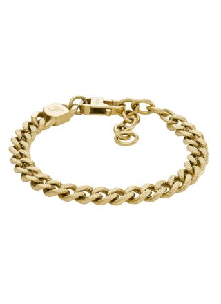 Fossil Harlow intaglio gold-colored curb bracelet JF04698710