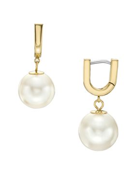 Fossil Heritage pearl earrings JF04730710