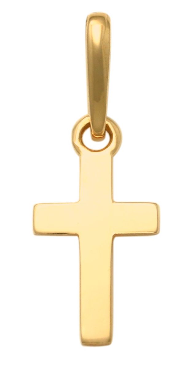 Lykka christening cross gold pendant 