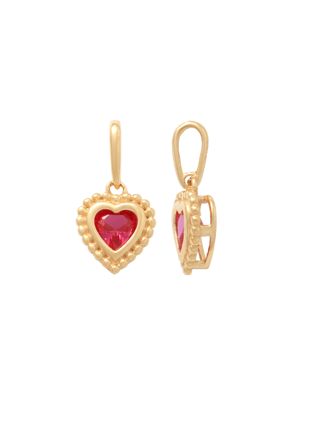 Lykka Hearts gold heart pendant