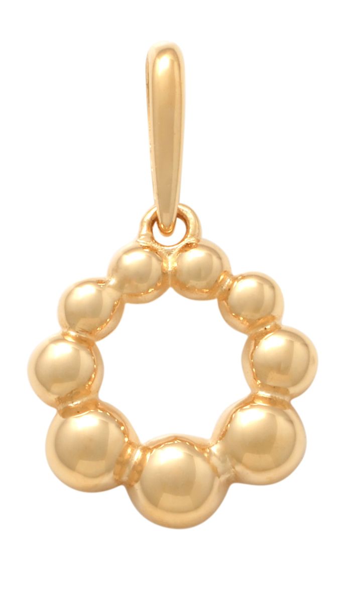 Lykka Casuals round ball gold pendant 