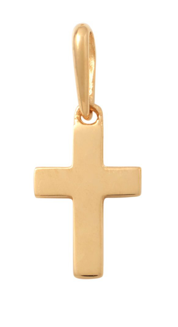 Lykka christening cross gold pendant 