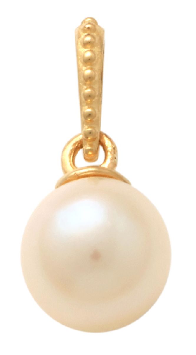 Lykka christening pearl gold pendant 