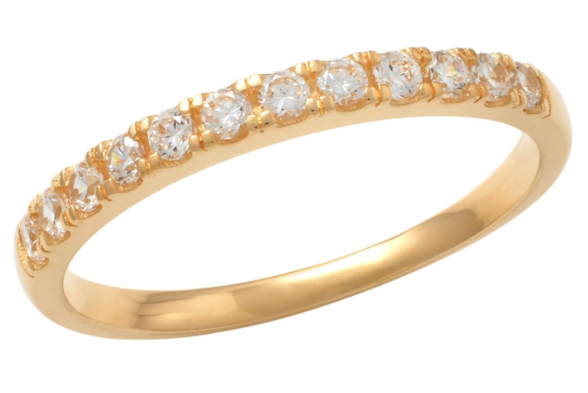 Lykka Casuals eternity ring yellow gold