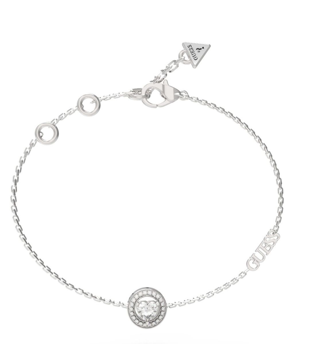 GUESS M'ama non m'ama silver-colored bracelet JUBB04668JWRHS