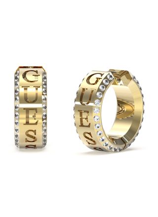 GUESS Just guess gold colored hoops JUBE03112JWYGT/U
