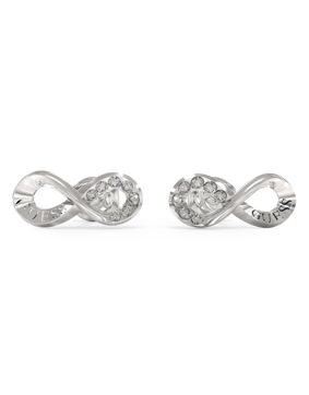 GUESS Endless dream silver colored infinity stud earrings JUBE03262JWRHT/U