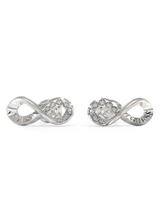 GUESS Endless dream silver colored infinity stud earrings JUBE03262JWRHT/U