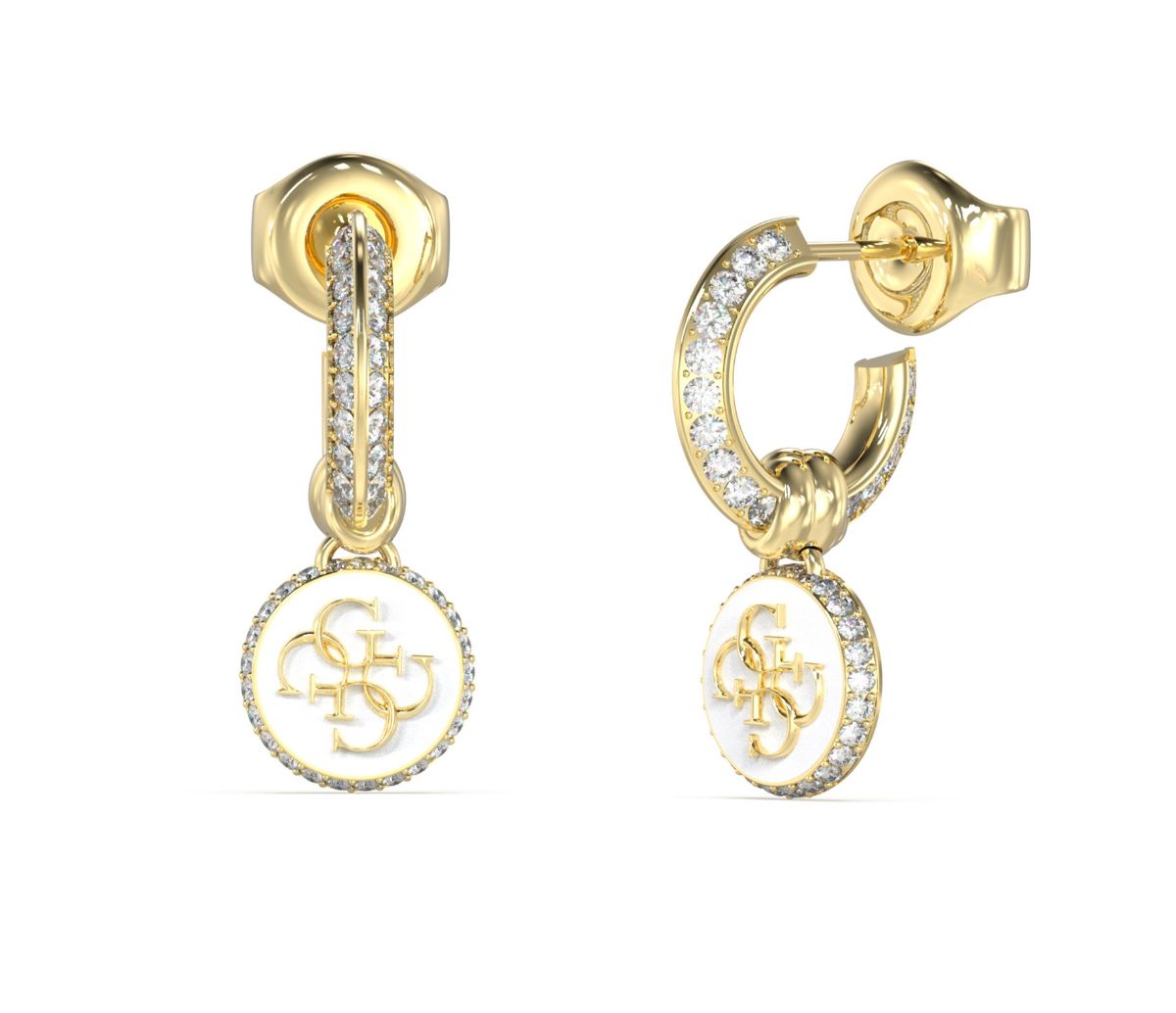 GUESS 4G Crush Knot You gold colored earrings JUBE04054JWYGWHT U