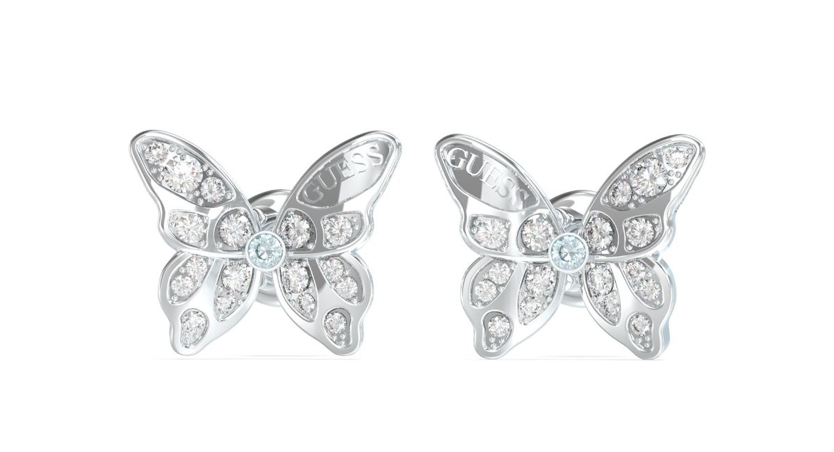 Guess butterfly earrings sales