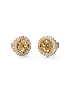 GUESS 4G Crush gold-colored stud earrings JUBE04164JWYGT/U