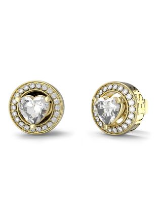GUESS M'ama non m'ama gold-colored earrings JUBE04669JWYGT/U