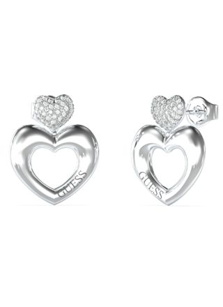 GUESS Crazy in love heart earrings JUBE05209JWRHT/U