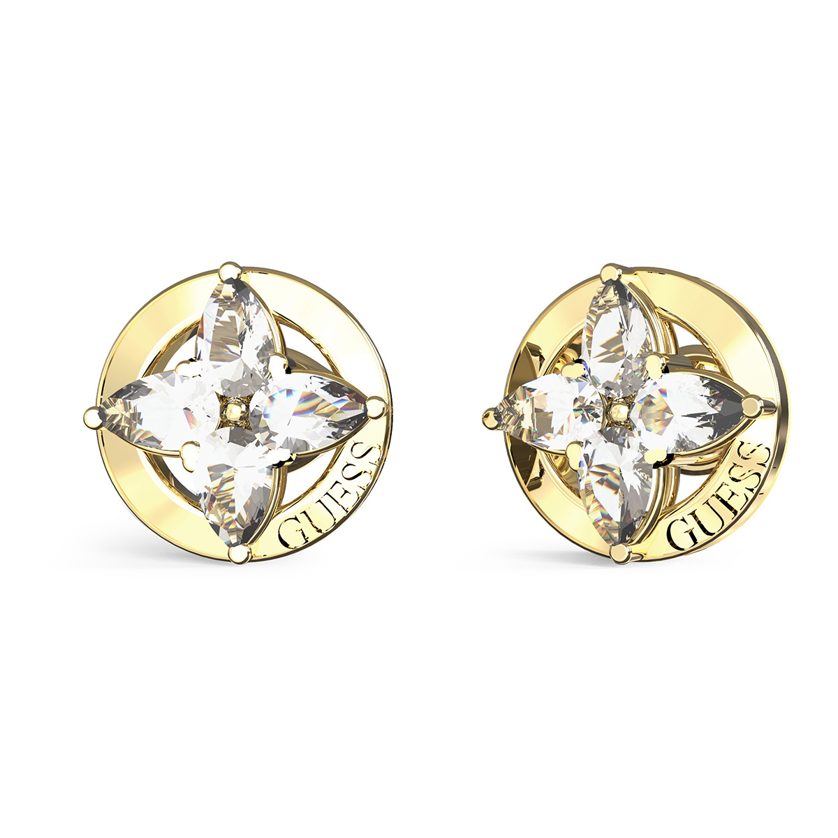 GUESS Secret Garden earrings JUBE06040JWYGWHT/U