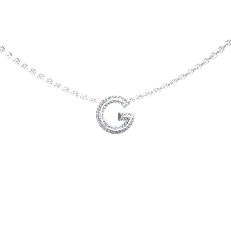 GUESS G CRYSTAL necklace JUBN05441JWRHT/U