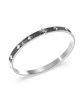 GUESS 4g xever steel colored black pave bracelet JUMB03231JWSTL
