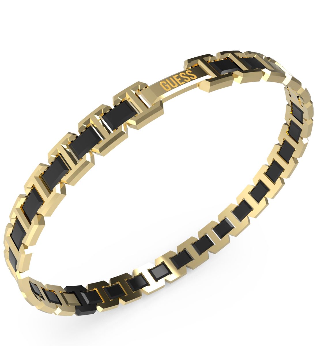 GUESS Montecarlo two-tone gold-black bracelet JUMB04030JWYGBKT/U