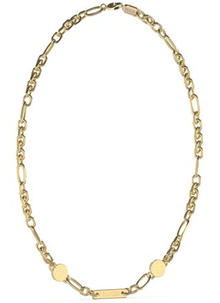 GUESS King's road gold colored dog tag necklace JUMN03227JWYGT/U