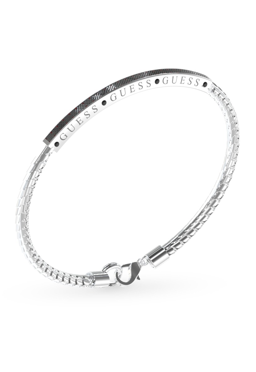 GUESS Legacy steel colored bar bracelet JUXB03213JWSTBKL