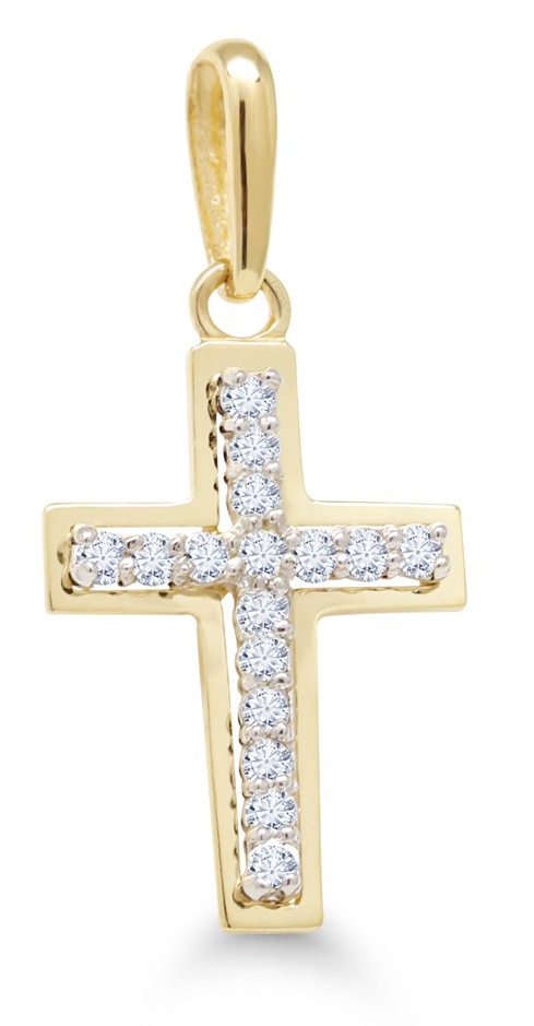 Goldpendant cross K-P61488Z