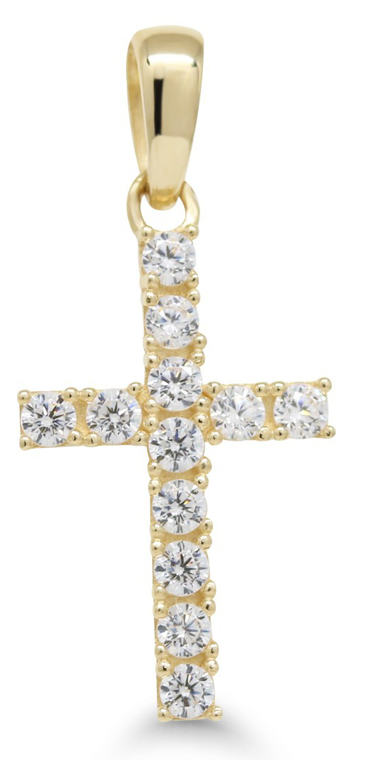 Goldpendant cross K-P64664Z