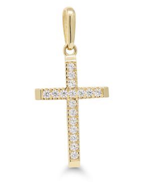 Goldpendant cross K-P65251Z
