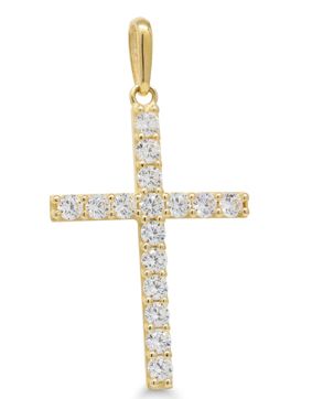 Goldpendant cross K-P66696Z